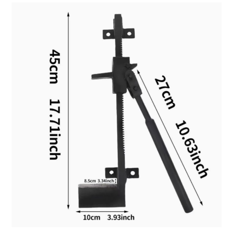 Outdoor Camping Fireplace - Neuer wandmontierter manueller Holzspalter, Kaminholzspalter für