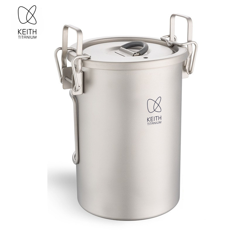 Camp Cooking Set - KEITH Reiskocher aus reinem Titan, 900