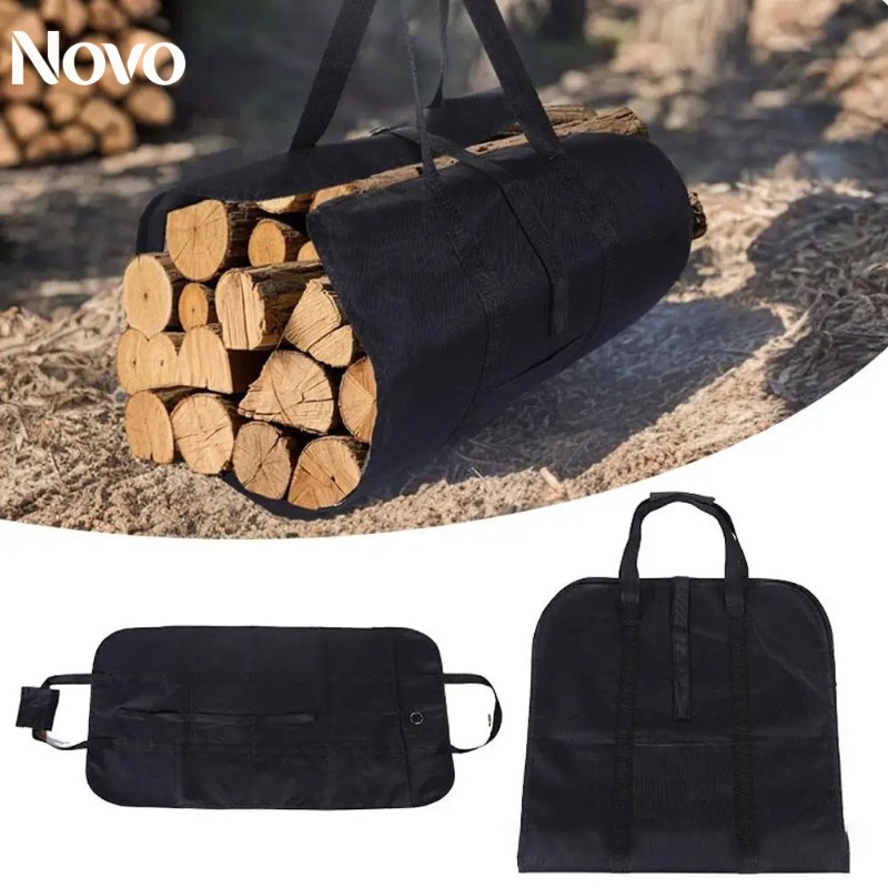 Outdoor Camping Fireplace - Kaminholz-Tragetasche Holzaufbewahrungstasche Große Kapazität Halter für
