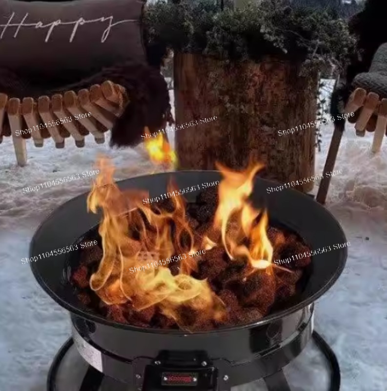 Outdoor Camping Gas Heater - Tragbare Propan-Feuerstelle 58.000 BTU Outdoor-Gasfeuerschale mit
