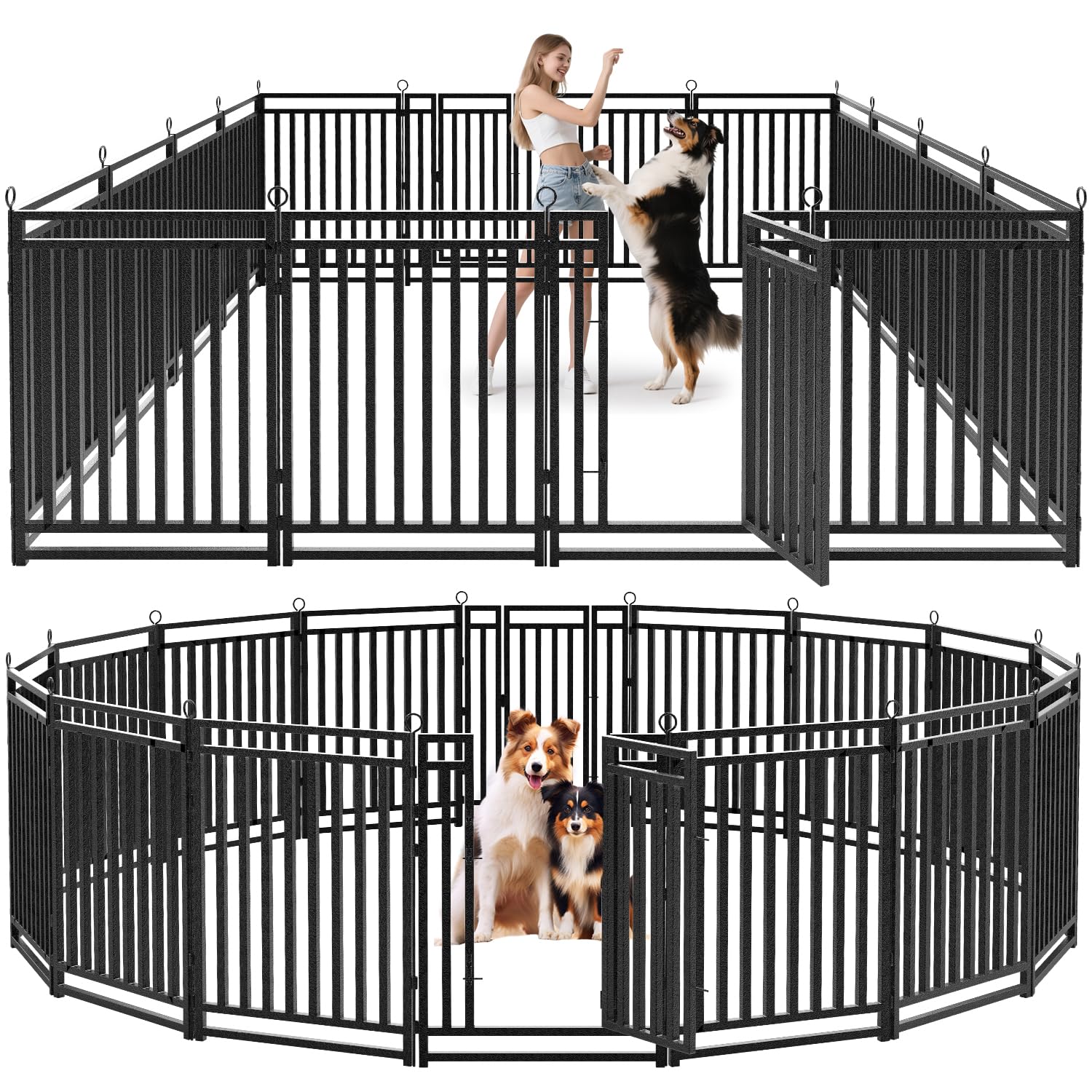 Outdoor Camping Dog Fence - Verstärkter Outdoor-Hundezwinger 40