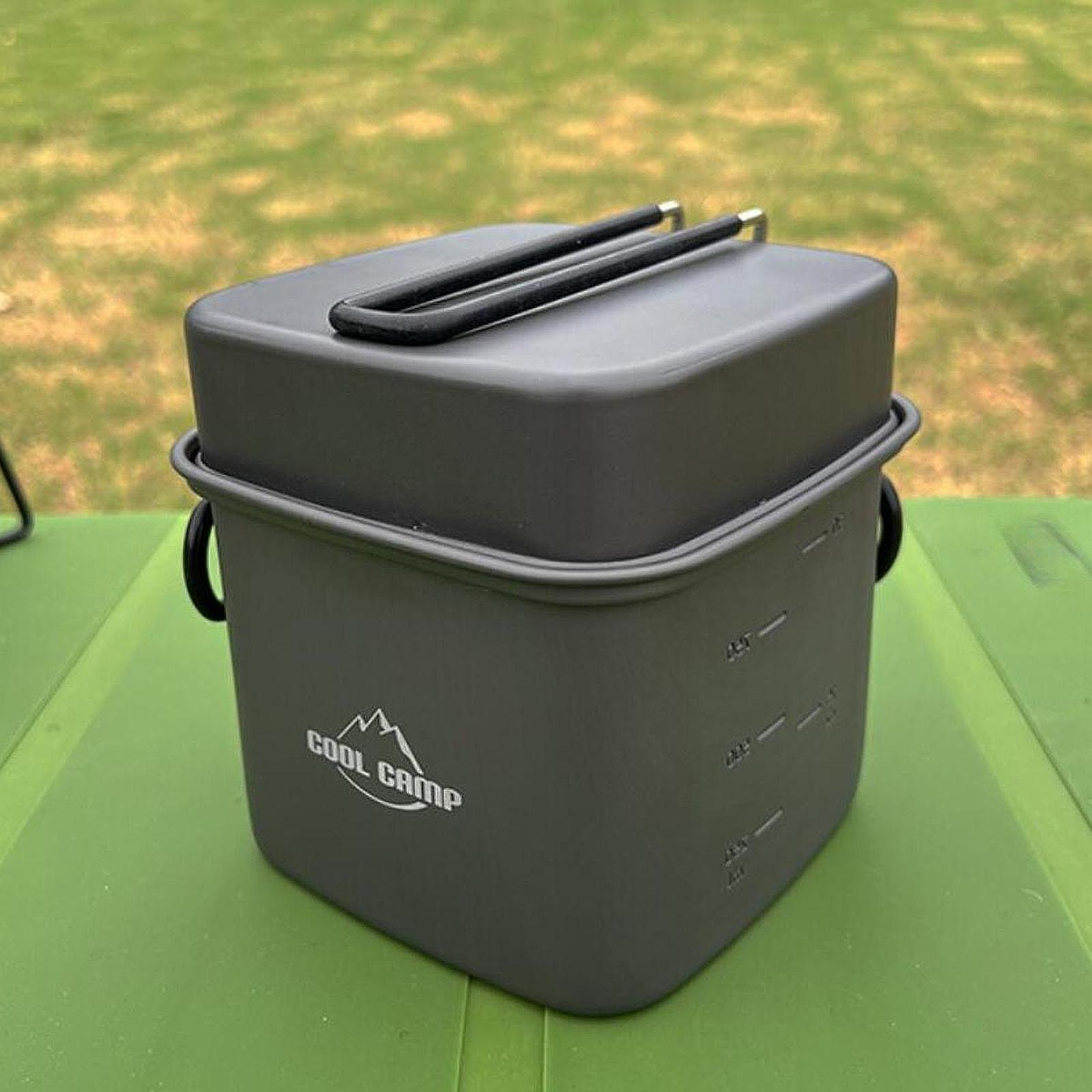 Camp Cooking Set - Camping-Kochgeschirr-Set Bratpfanne Reise-Leichtgewicht Camping Wandern BBQ