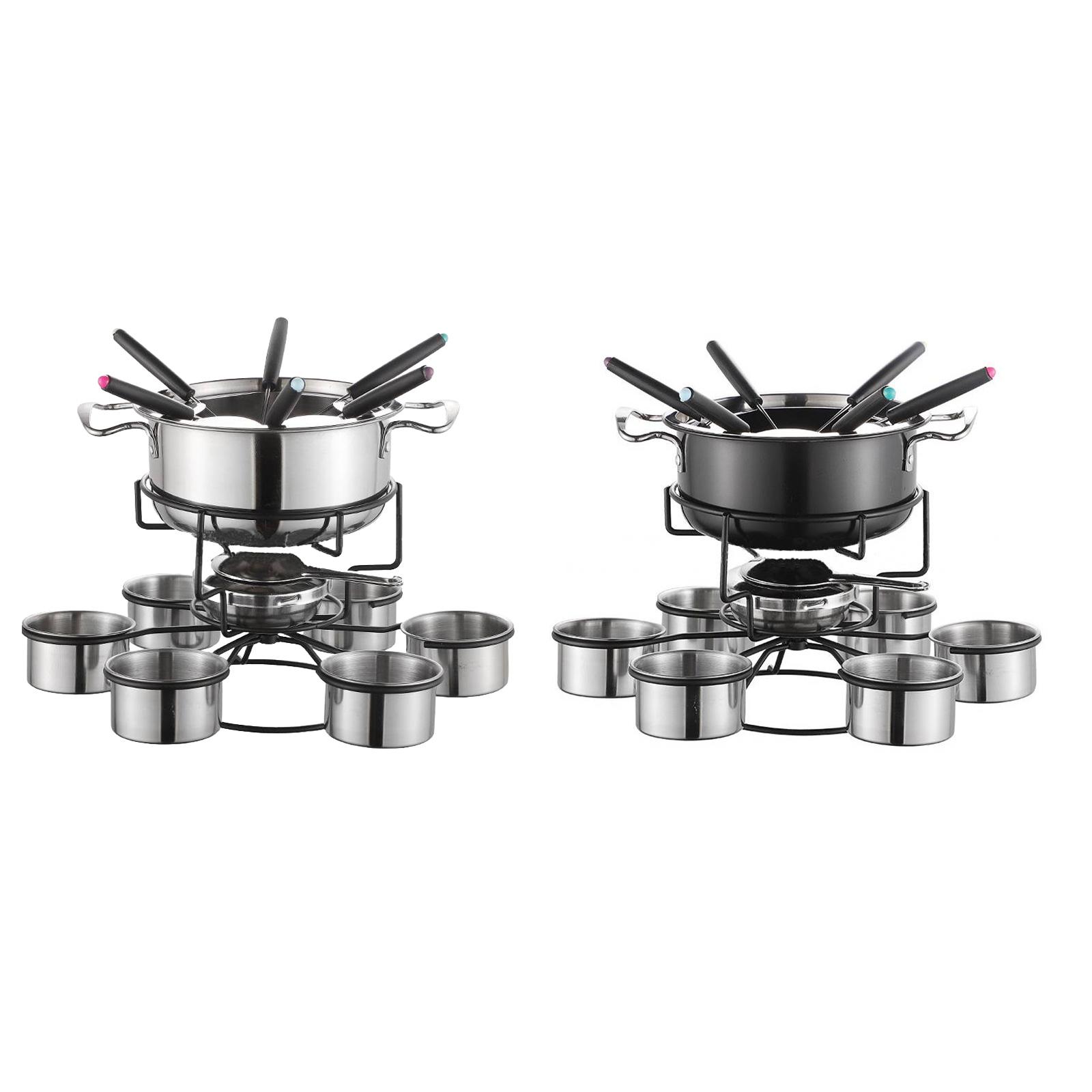 Camp Cooking Set - Fondue-Topf-Set, Kochherd, verdickt, multifunktional, stabil, Schmelzgerät