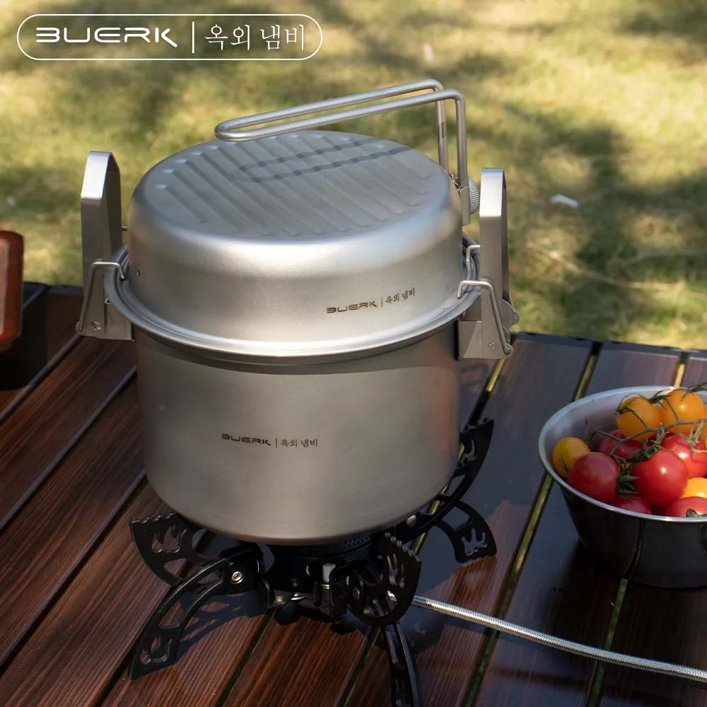 Camp Cooking Set - Multifunktionaler Dampf- und Brattopf für Outdoor-Camping,