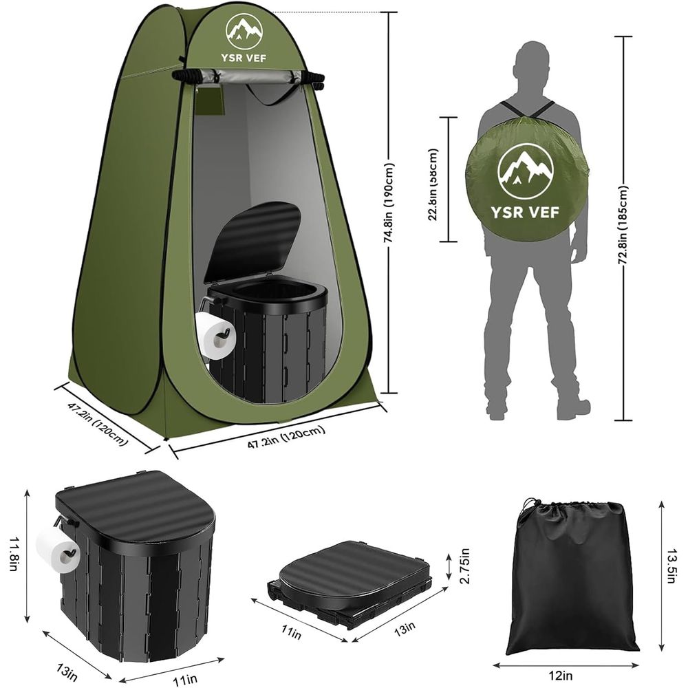 Tragbares Toiletten-Set, Campi – Outdoor Camp Bewertung und Preis