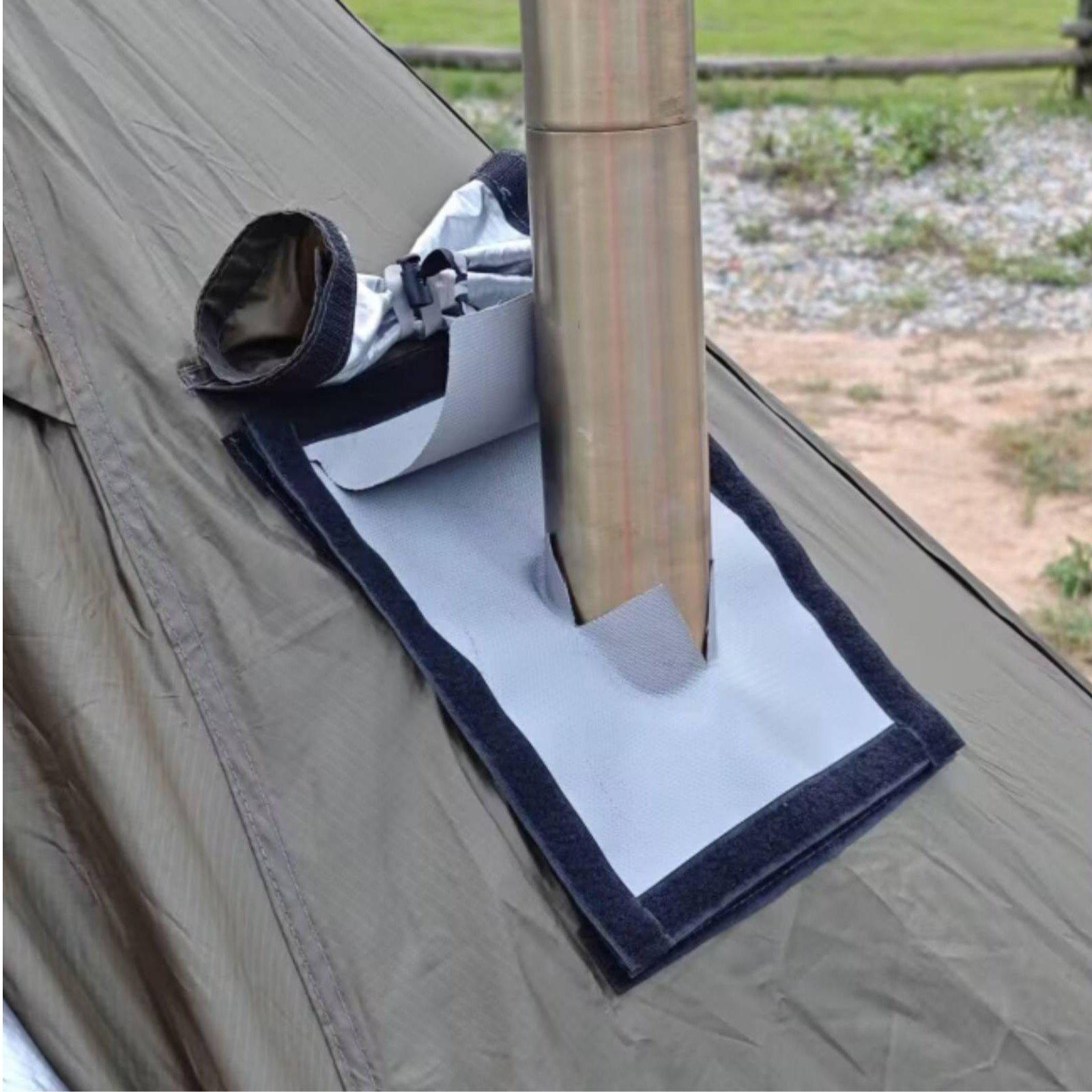 Campingkocher-Schornsteinabdec – Outdoor Camping Fireplace Bewertung und Preis