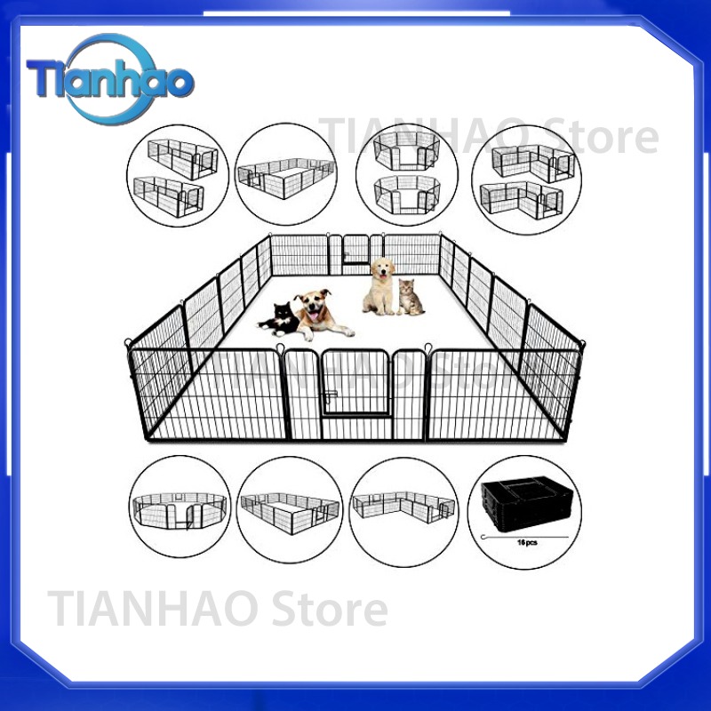 Hunde-Laufstall für Drinnen un – Outdoor Camping Dog Fence Bewertung und Preis