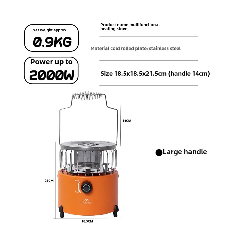 MOUNTAINHIKER Tragbarer 2000W  – Outdoor Camping Gas Heater Bewertung und Preis
