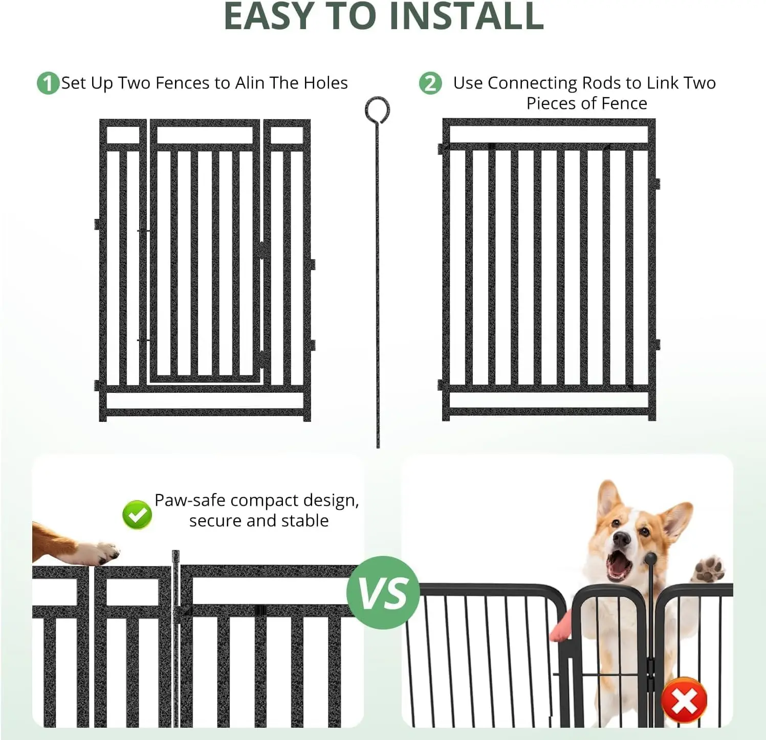 Hundezaun für Drinnen und Drau – Outdoor Camping Dog Fence Bewertung und Preis