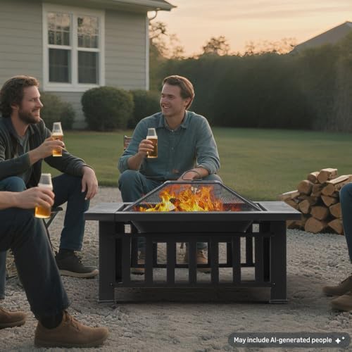 Feuertisch 32 Zoll Quadratisch – Outdoor Camping Fireplace Bewertung und Preis