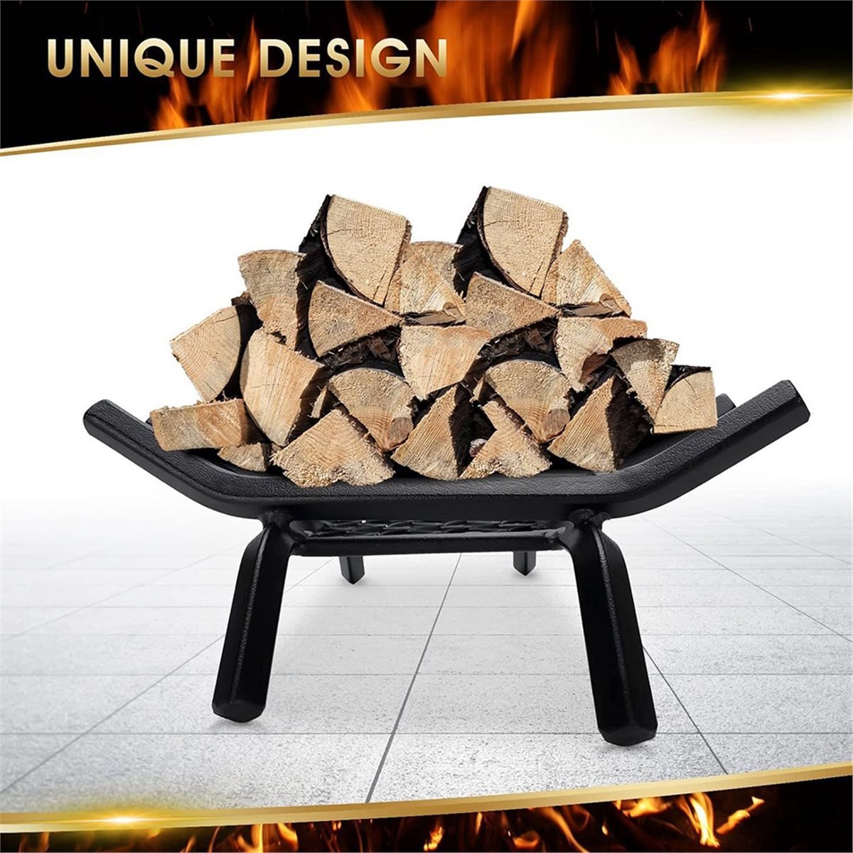 NEUER Kaminrost – Brennholzbre – Outdoor Camping Fireplace Bewertung und Preis