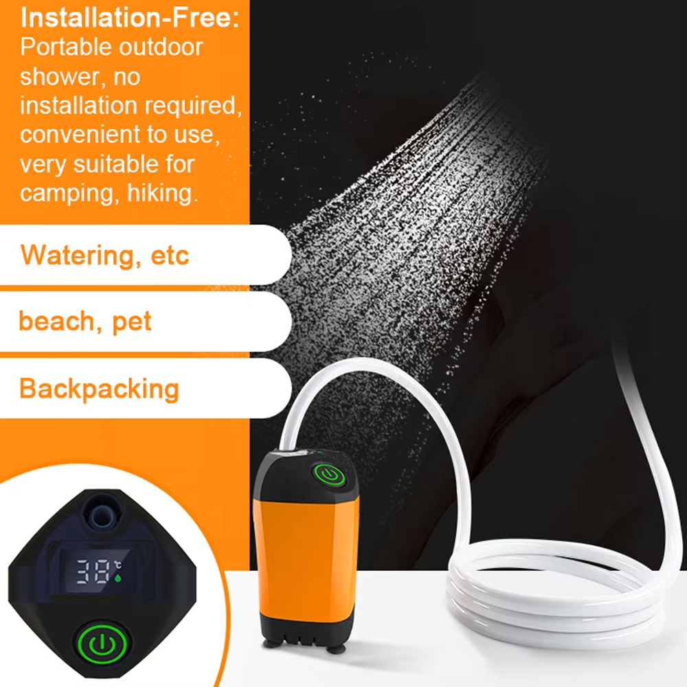 Tragbare elektrische Duschpump – Outdoor Camping Show Bewertung und Preis